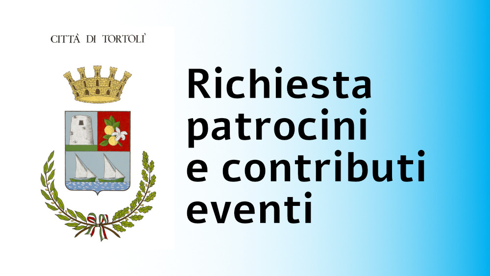 Avviso relativo alle richieste di patrocinio/contributi